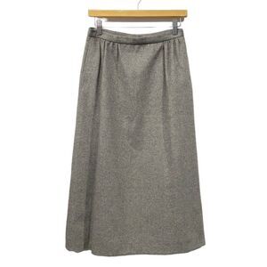 Vintage Pure Camel Hair High Waisted Midi Skirt Women's Sz 10 Gray